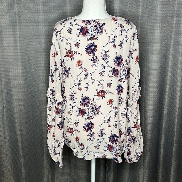 4OUR DREAMERS SMALL OFF WHITE FLORAL BLOUSE New - Picture 5 of 8